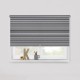 Living Project 11-5 Bergamo Γκρι Roller Blind Διαφανές με Οριζόντιες Ρίγες Π100xΥ100