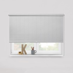 Living Project 12-1 London Λευκό Roller Blind Ημιδιαφανές με Κάθετες Ρίγες Π100xΥ100