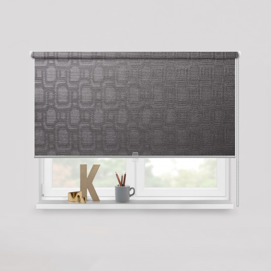 Living Project 14-12 Athens Bronze Gold Roller Blind Ενεργειακό Μονόχρωμο με Pattern Π100xΥ100