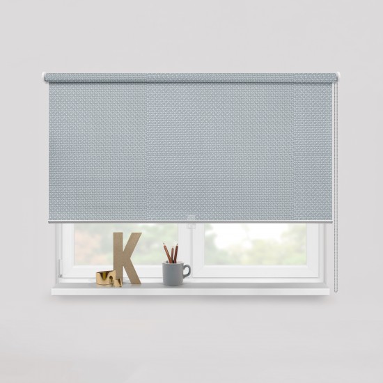 Living Project 17-2 Vienna Γκρι Roller Blind Ενεργειακό Διάτρητο Διαγώνιας Ύφανσης  Π100xΥ100 Εσωτερικού και Εξωτερικού Χώρου