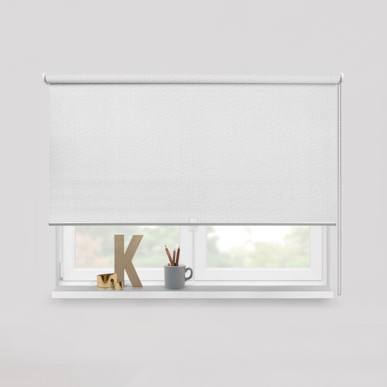 Living Project 18-1 Hamburg Λευκό Roller Blind Ηχοαπορροφητικό Διάτρητο Π100xΥ100