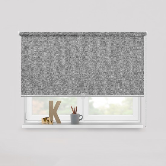 Living Project 18-7 Hamburg Γκρι Roller Blind Ηχοαπορροφητικό  Διάτρητο Π100xΥ100