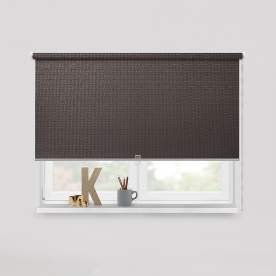 Living Project 20-3 Sofia Καφέ Roller Blind Διάτρητο Ηχοαπορροφητικό Αδιάβροχο Π100xΥ100