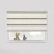 Living Project 23-6 Dublin Λευκό-Natural Roller Blind Φυσικής Υφής Διαφανές με Οριζόντιες Ρίγες Π100xΥ100