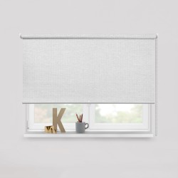 Living Project 25-1 Oslo Λευκό Roller Blind Φυσικής Υφής Π100xΥ100