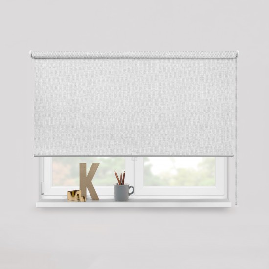 Living Project 25-1 Oslo Λευκό Roller Blind Φυσικής Υφής Π100xΥ100