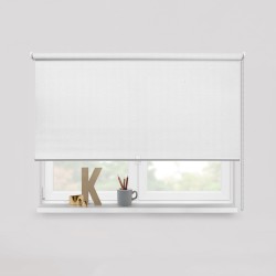 Living Project 26-1 Bern Λευκό Roller Blind Μονόχρωμο Συσκότισης Φυσικής Υφής Π100xΥ100