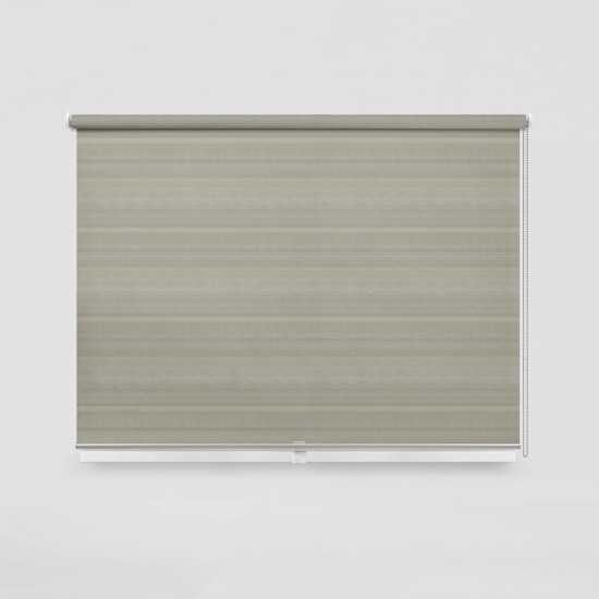 Living Project 11-2 Bergamo Εκρού Roller Blind Διαφανές με Οριζόντιες Ρίγες Π100xΥ100