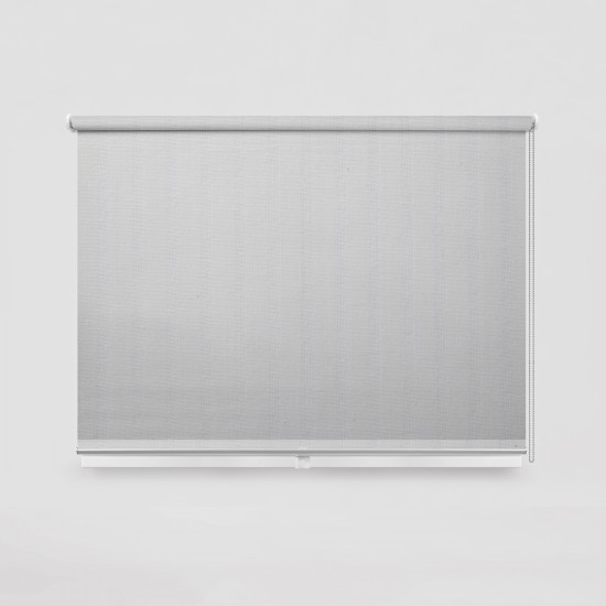 Living Project 12-1 London Λευκό Roller Blind Ημιδιαφανές με Κάθετες Ρίγες Π100xΥ100