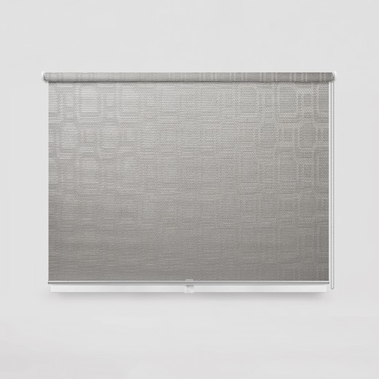 Living Project 14-10 Athens Σατινέ Roller Blind Ενεργειακό Μονόχρωμο με Pattern Π100xΥ100