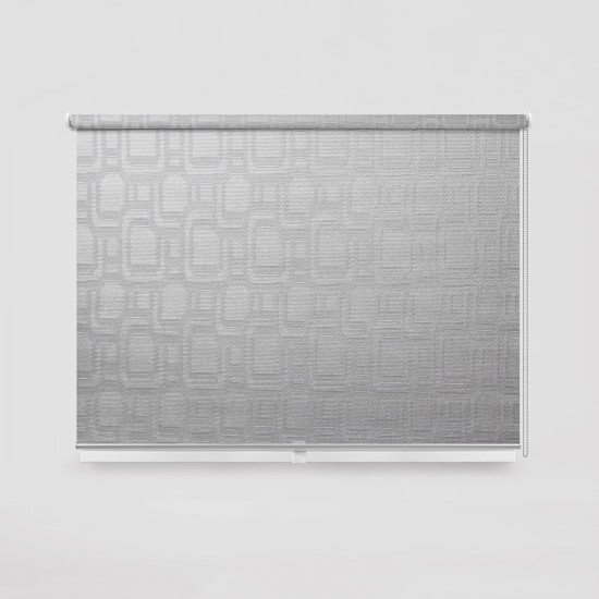 Living Project 14-11 Athens Silver Roller Blind Ενεργειακό Μονόχρωμο με Pattern Π100xΥ100 Living Project 14-11 Athens Silver Roller Blind Ενεργειακό Μονόχρωμο με Pattern Π100xΥ100