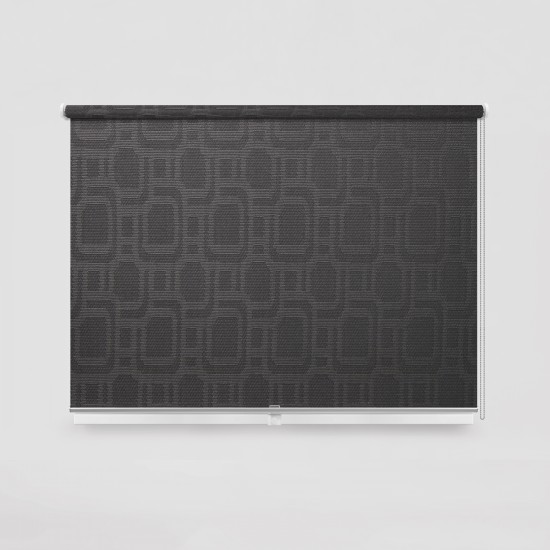 Living Project 14-9 Athens Γκρι Roller Blind Ενεργειακό Μονόχρωμο με Pattern Π100xΥ100