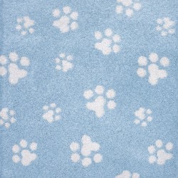 Shaggy παιδικό χαλί Cocoon 8392/30 γαλάζιο με πατουσάκια - 2,50x3,50 Colore Colori