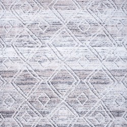 Shaggy χαλί Vesna 8497/111 γκρι εκρού έθνικ ρόμβοι - 2,00x2,50 Colore Colori