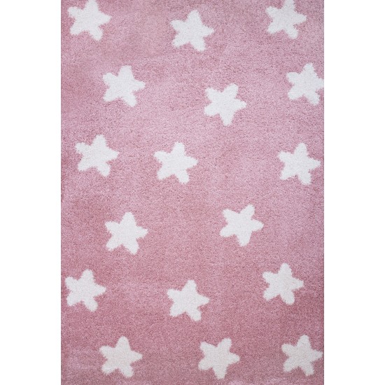 Shaggy παιδικό χαλί Cocoon 8391/55 ροζ με αστεράκια - 2,10x3,10 Colore Colori Shaggy παιδικό χαλί Cocoon 8391/55 ροζ με αστεράκια - 2,10x3,10 Colore Colori