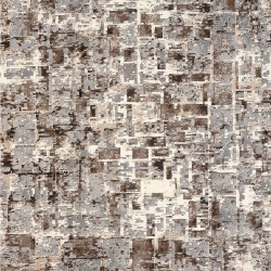 Μοντέρνο χαλί καφέ Thema 3575/958 - ΣΕΤ (0,70x1,50)x2 0,70x2,20 Colore Colori