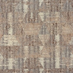 Μοντέρνο χαλί καφέ μπεζ Matrix 5147/775 - ΡΟΤΟΝΤΑ  2,50x2,50 Colore Colori
