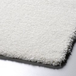 Μονόχρωμο χαλί λευκό Diamond 8883/60 -  ΡΟΤΟΝΤΑ  2x2 Colore Colori