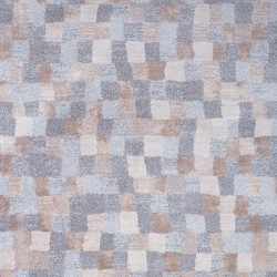 Χαλί shaggy γκρι μπεζ τετραγωνάκια Αkina 7057/958 - 2,20x3,20 Colore Colori