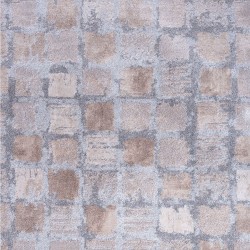 Χαλί shaggy γκρι μπεζ τετράγωνα Αkina 7056/958 - ΡΟΤΟΝΤΑ  1,60x1,60 Colore Colori