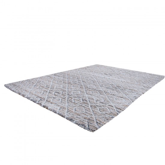 Shaggy χαλί Vesna 8496/110 μπεζ εκρού ρομβάκια - 2,10x3,10 Colore Colori Shaggy χαλί Vesna 8496/110 μπεζ εκρού ρομβάκια - 2,10x3,10 Colore Colori