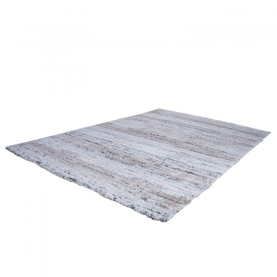 Shaggy χαλί Vesna 8486/110 γκρι εκρού ρίγες - 3x4 Colore Colori