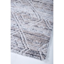 Shaggy χαλί Vesna 8497/111 γκρι εκρού έθνικ ρόμβοι - 2,00x2,50 Colore Colori