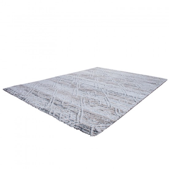 Shaggy χαλί Vesna 8497/111 γκρι εκρού έθνικ ρόμβοι - 2,30x2,80 Colore Colori Shaggy χαλί Vesna 8497/111 γκρι εκρού έθνικ ρόμβοι - 2,30x2,80 Colore Colori