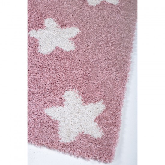 Shaggy παιδικό χαλί Cocoon 8391/55 ροζ με αστεράκια - 2,10x3,10 Colore Colori Shaggy παιδικό χαλί Cocoon 8391/55 ροζ με αστεράκια - 2,10x3,10 Colore Colori
