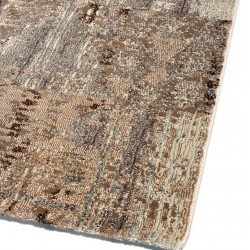 Μοντέρνο χαλί καφέ μπεζ Matrix 5147/775 - ΡΟΤΟΝΤΑ  2,50x2,50 Colore Colori
