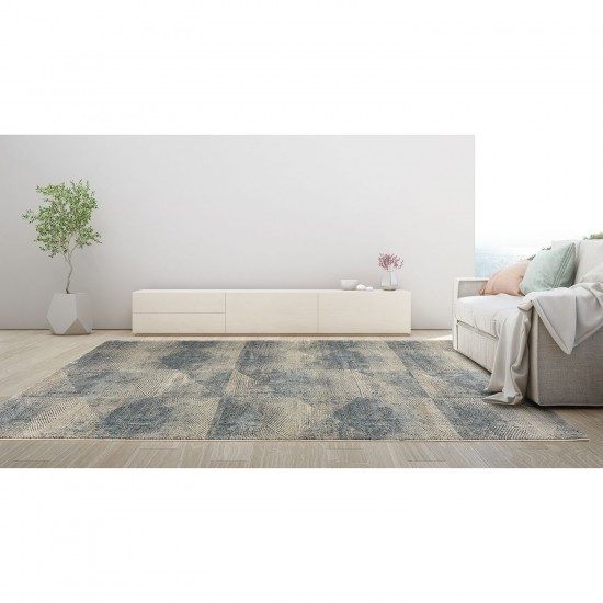 Μοντέρνο χαλί μπλε γκρι Matrix 4855/30 - 3x4 Colore Colori