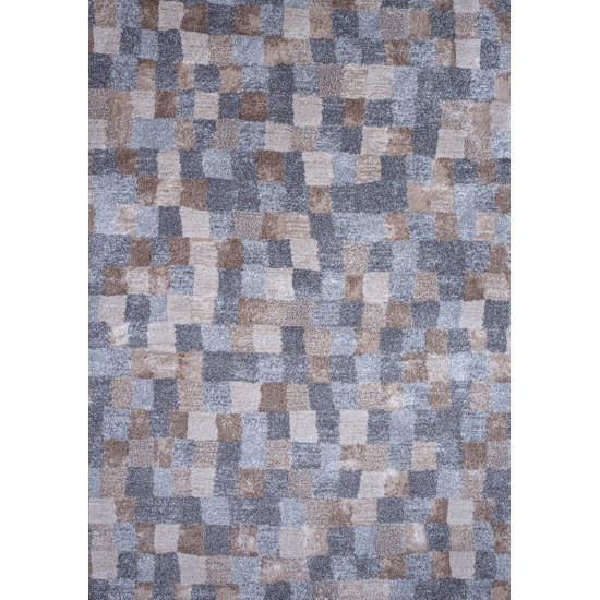 Χαλί shaggy γκρι μπεζ τετραγωνάκια Αkina 7057/958 - 2,50x3,50 Colore Colori Χαλί shaggy γκρι μπεζ τετραγωνάκια Αkina 7057/958 - 2,50x3,50 Colore Colori