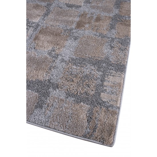 Χαλί shaggy γκρι μπεζ τετράγωνα Αkina 7056/958 - 3x4 Colore Colori Χαλί shaggy γκρι μπεζ τετράγωνα Αkina 7056/958 - 3x4 Colore Colori