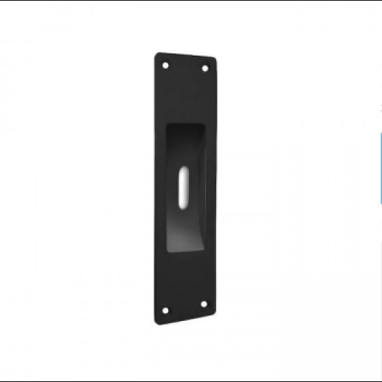 Convex 155 Ματ Μαύρο Χούφτα Συρόμενης Πόρτας για κλειδαριά