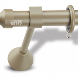 Domus Enis  Μεταλλικό Κουρτινόξυλο Φ25mm Στιλ Μονό 160cm Color No13/5170