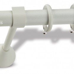 Domus Μεταλλικό Κουρτινόξυλο  Φ25mm Monika Μονό 160cm No30  Πάγος-No 34 Μπλε/Ice-Blue