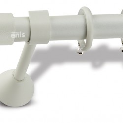 Domus Μεταλλικό Κουρτινόξυλο  Φ25mm Ευρώτας Μονό 160cm Color No30 Πάγος-No 26/5070