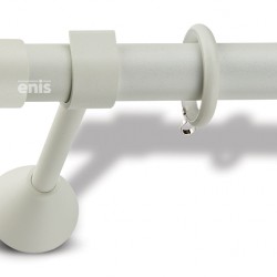 Domus Enis Μεταλλικό Κουρτινόξυλο  Φ25mm Απόλλωνας 160cm Νο30 Πάγος 