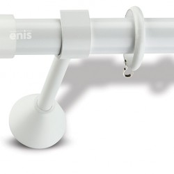 Domus Enis  Μεταλλικό Κουρτινόξυλο Φ25mm Chic 3022 Μονό 160cm Color No37/Λευκό