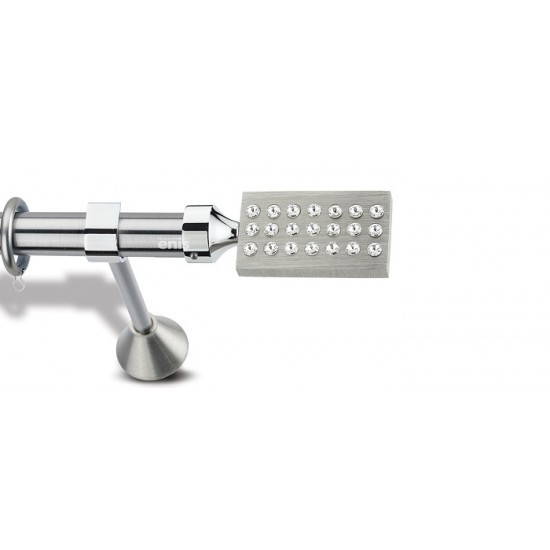 Domus Enis Μεταλλικό Κουρτινόξυλο Φ25mm Αντιγόνη 160cm Νίκελ Ματ-Χρώμιο Domus Enis Μεταλλικό Κουρτινόξυλο Φ25mm Αντιγόνη 160cm Νίκελ Ματ-Χρώμιο