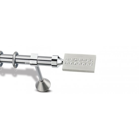 Domus Enis Μεταλλικό Κουρτινόξυλο Φ25mm Ιφι΄γενεια 160cm Νίκελ Ματ-Χρώμιο Domus Enis Μεταλλικό Κουρτινόξυλο Φ25mm Ιφι΄γενεια 160cm Νίκελ Ματ-Χρώμιο