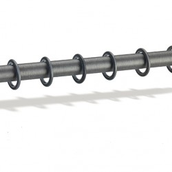 Domus Enis  Μεταλλικό Κουρτινόξυλο Φ25mm Γωνία p82-9335-4 Μονό 160cm Βιομηχανικό/Ορέχαλκος 