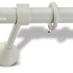 Domus Enis Μεταλλικό Κουρτινόξυλο  Φ25mm Οριζόντιο 160cm Νο30 Πάγος 