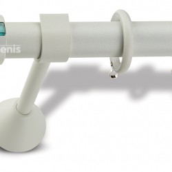 Domus Enis Μεταλλικό Κουρτινόξυλο  Φ25mm Οριζόντιο 160cm Νο30 Πάγος 
