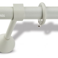 Domus Enis  Μεταλλικό Κουρτινόξυλο Φ25mm Ίρις Μονό 160cm No 30 Πάγος /No 34 Μπλε