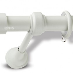 Domus Enis  Μεταλλικό Κουρτινόξυλο Φ25mm Orient Μονό 160cm Color No30 Πάγος