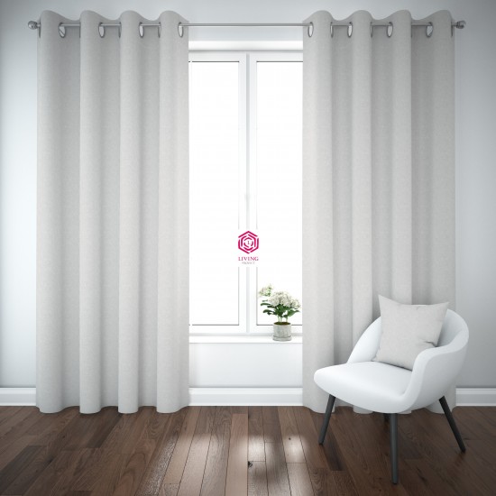 Living Project Έτοιμη Κουρτίνα Sakura 2-109150 Γάζα 150X270εκ. Εκρού