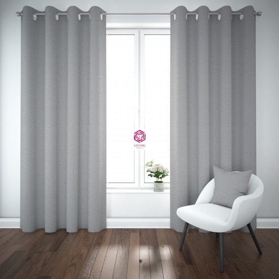 Living Project Έτοιμη Κουρτίνα Sakura 2-011400 Γάζα 400X270εκ. Γκρι