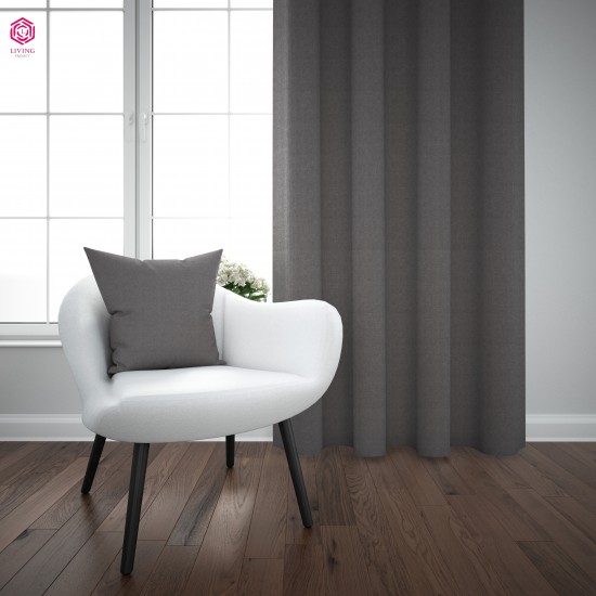 Living Project Έτοιμη Κουρτίνα Sakura 2-014300 Γάζα 300X270εκ. Γκρι