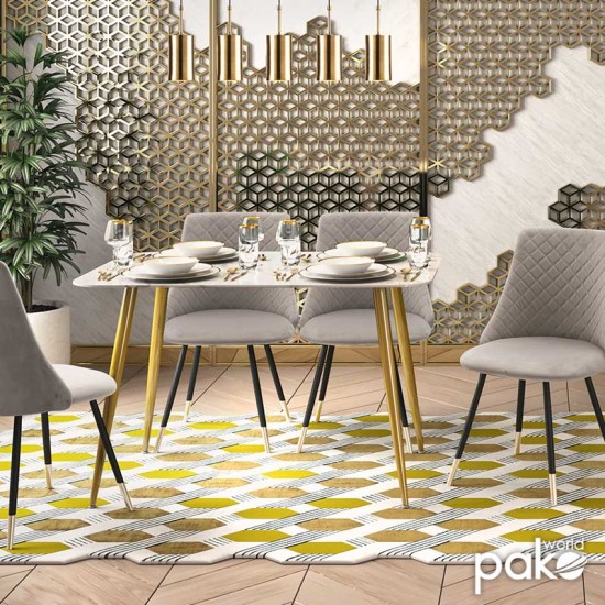 Τραπέζι Paris pakoworld οβάλ γυαλί 8mm σχέδιο μαρμάρου-χρυσό 120x80x75εκ Τραπέζι Paris pakoworld οβάλ γυαλί 8mm σχέδιο μαρμάρου-χρυσό 120x80x75εκ